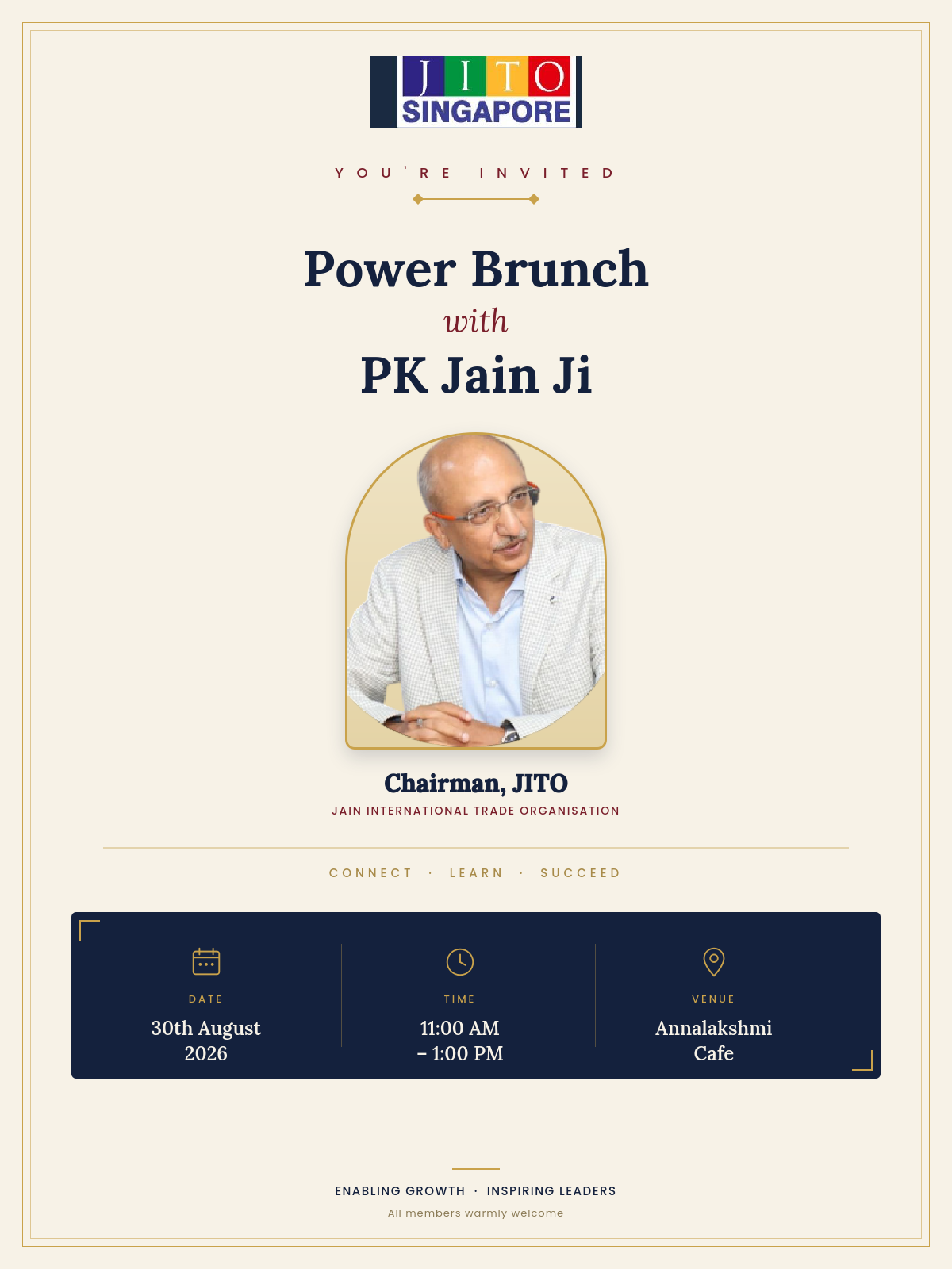 Power Brunch with PK Jain Ji